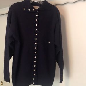 Clifford & Wills lambs wool and angora button down sweater